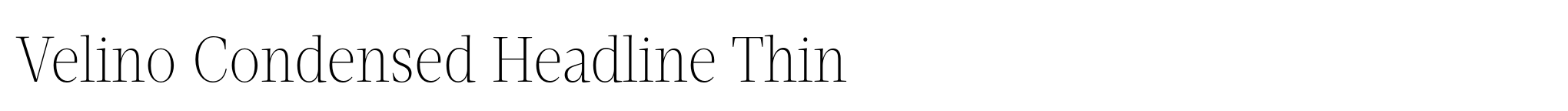 Velino Condensed Headline Thin image